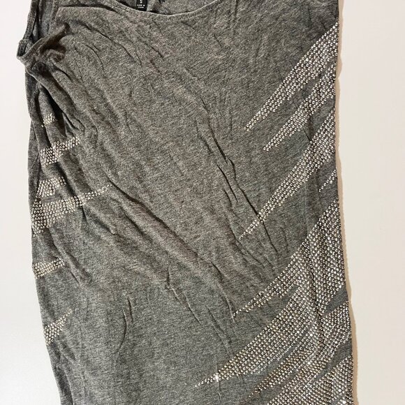 Express women's spaghetti strap gray pullover dress with sequin design size sm - Picture 4 of 6